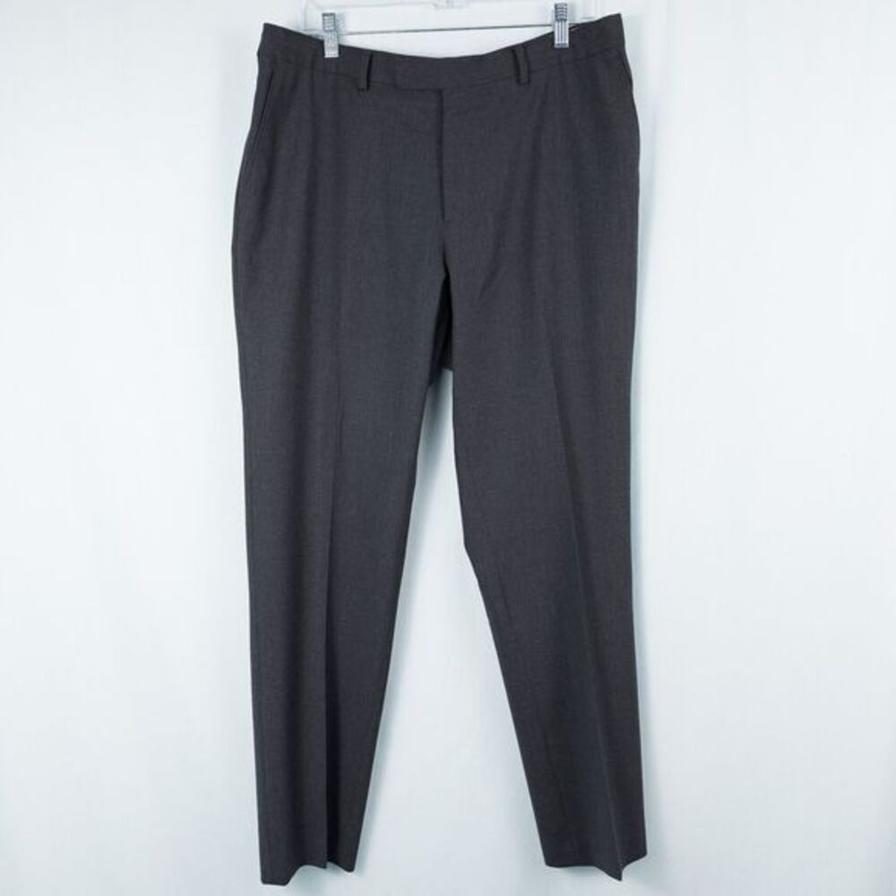 Charles Tyrwhitt Mens Ultimate Performance Suit Pants Charcoal Slim 38W x 29.75L